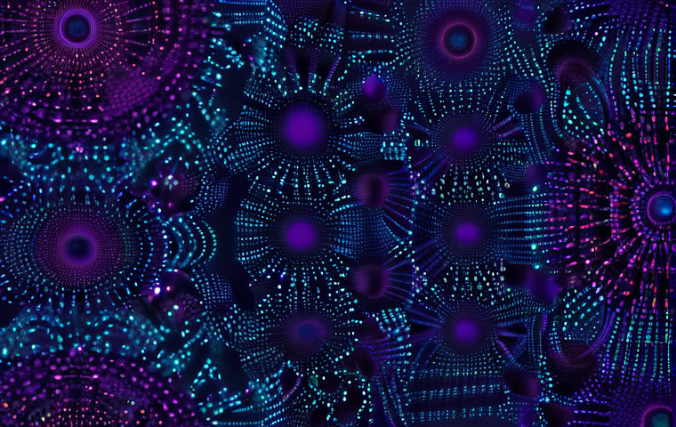 데이터사이언스에서 군집 분석 - **Prompt: "A dynamic, high-tech abstract visualization of data points transitioning from a chaotic, ...